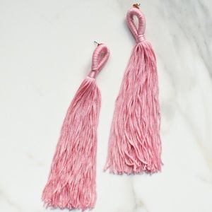 Pink Tassel Earrings - Brand New, Never Been Worn